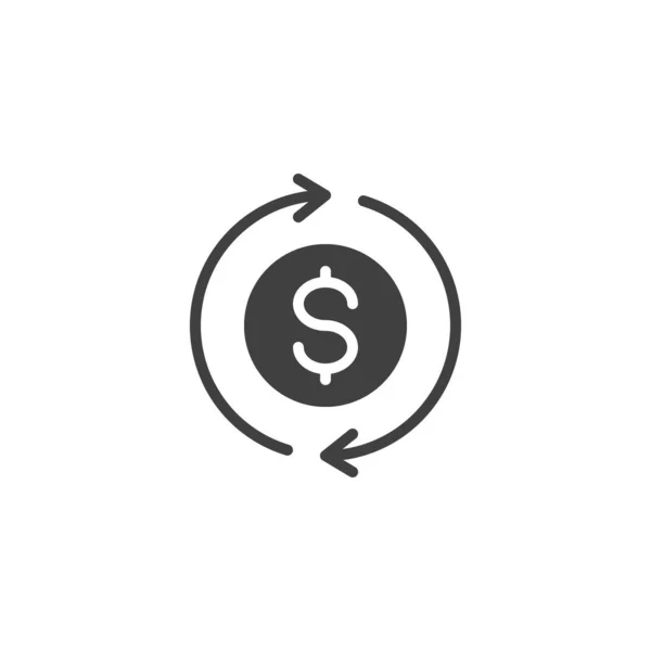 Currency exchange vector icon — Stock Vector