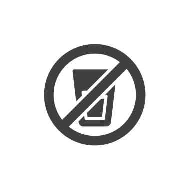 İçilmeyen vektör simgesi