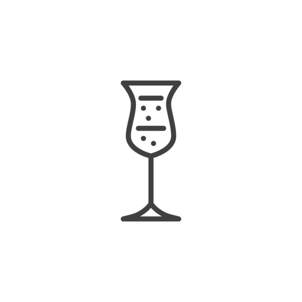 Піктограма барної скляної лінії — стоковий вектор