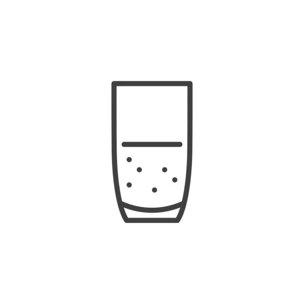 Glaset av vattenlinjen ikon — Stock vektor