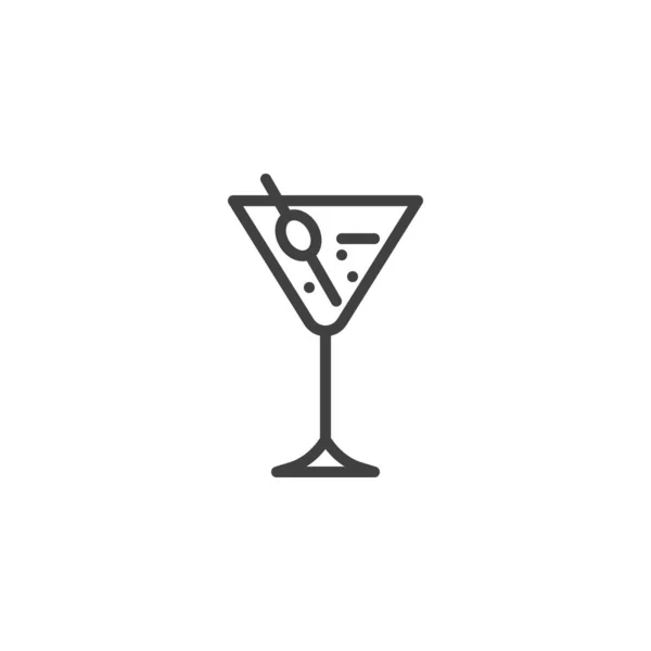 Margarita Cocktail Line Ikone — Stockvektor
