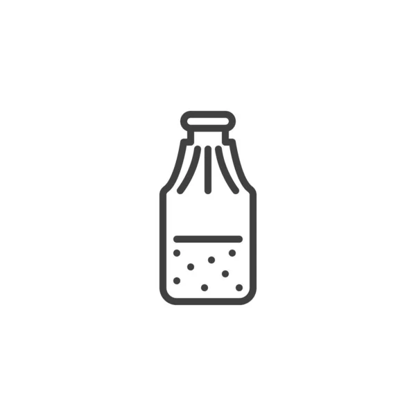 Icono de línea de botella de jugo — Archivo Imágenes Vectoriales