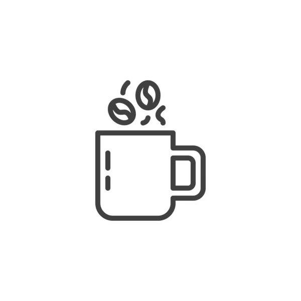 Ikonen för färsk kaffemugg — Stock vektor