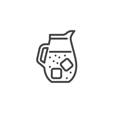 Buzlu Su testisi çizgisi simgesi