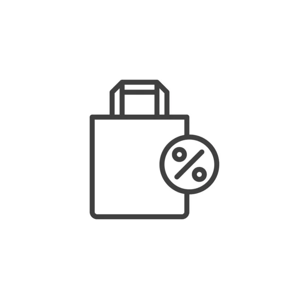 Üzlet kedvezményes táska ikon — Stock Vector