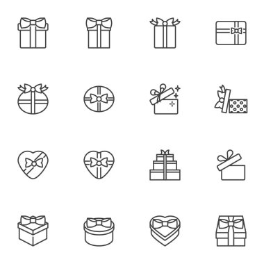 Hediye kutusu satırı simgeleri ayarlandı