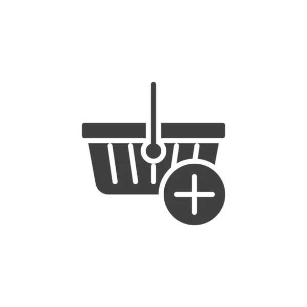 Adicionar ao ícone do vetor cesta de compras — Vetor de Stock