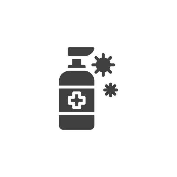 Medical sanitizer bottle vector icon — Stock Vector