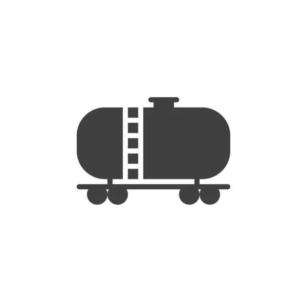 Ferrocarril icono del vector tanque — Vector de stock