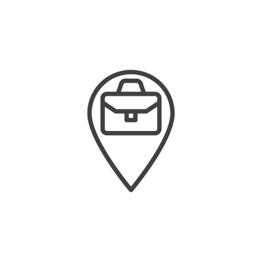 Ofis konumu pin satırı simgesi