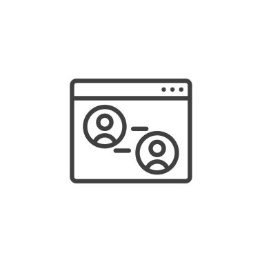 Video sohbet diyalog satırı simgesi