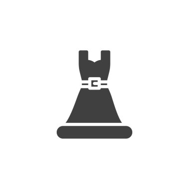 Kadınların elbise vektör simgesi