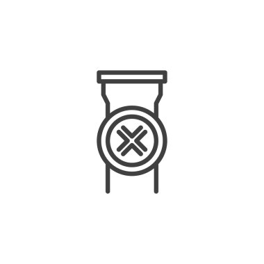 Plastik boru hattı simgesi