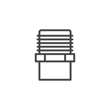 Tesisat bağlantı hattı simgesi