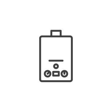 Su ısıtıcı hattı simgesi