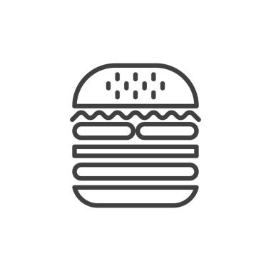 Çizburger, hamburger çizgisi simgesi