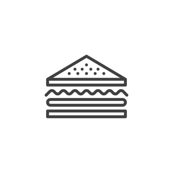 Ikone der Sandwichlinie — Stockvektor