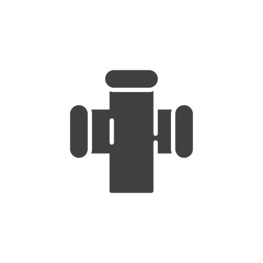 Su borulama sistemi vektör simgesi