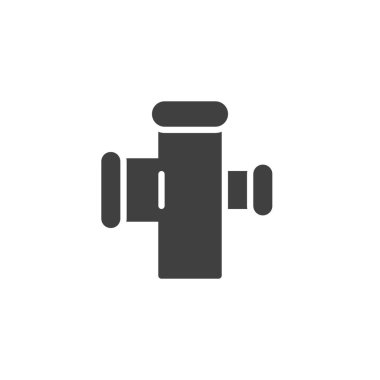 Pvc kanalizasyon boru vektör simgesi