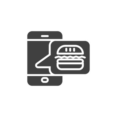 Taşınabilir yiyecek dağıtım vektör simgesi