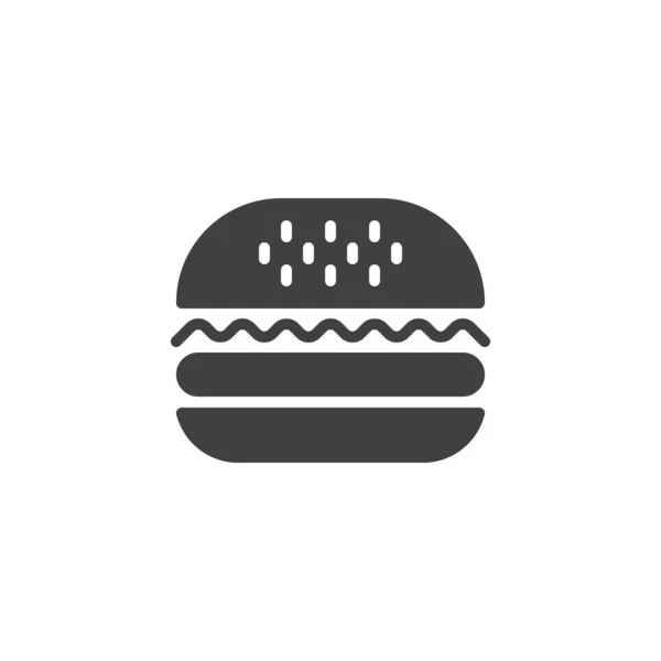Hamburger, burger vector icon — Stock Vector