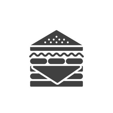 Peynir vektör simgesi ile büyük sandviç