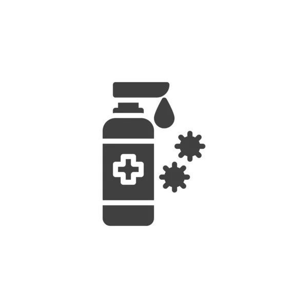 Coronavirus sanitizer gel vector icon — Stock Vector