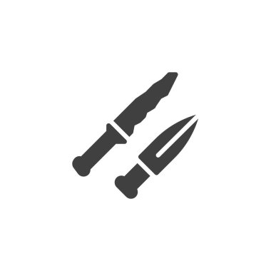 Eski bıçak vektör simgesi