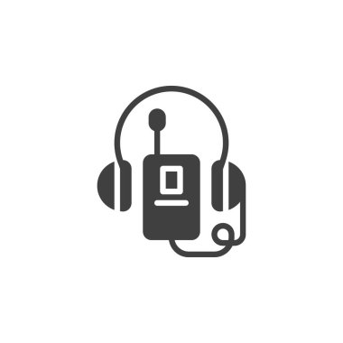 Ses kılavuzu vektör simgesi