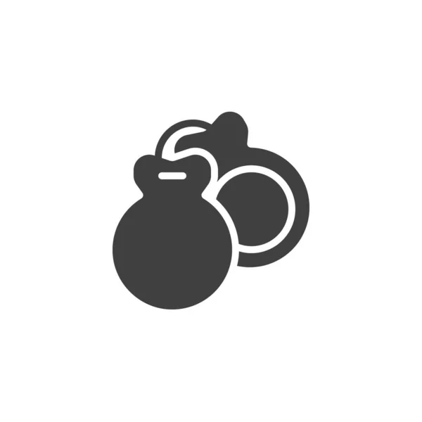 Castanets musical instrument vector icon — 스톡 벡터