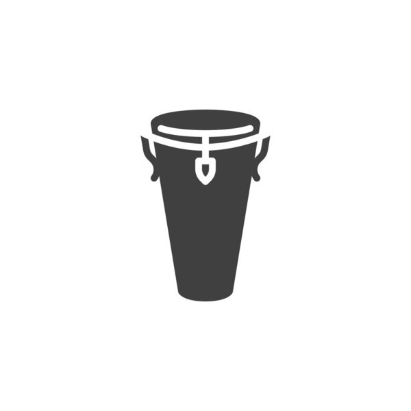 Conga drum vector icon