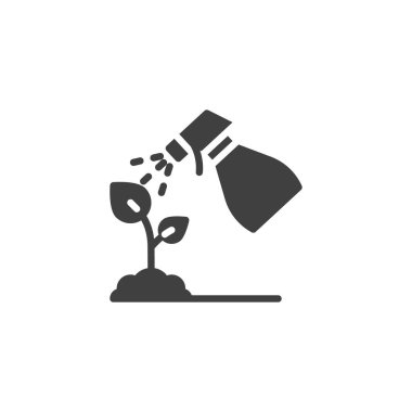 Bitki vektör simgesi püskürtülüyor