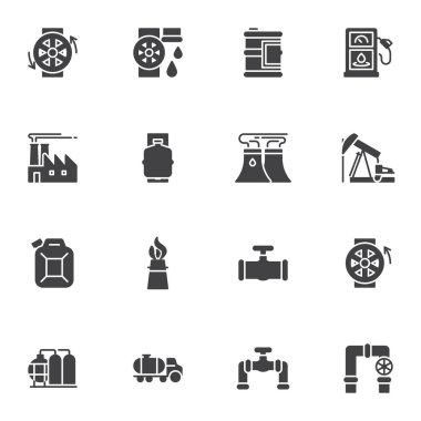 Petrol endüstrisi vektör simgeleri belirlendi