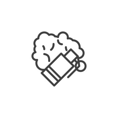 Göz yaşartıcı gaz hattı simgesi