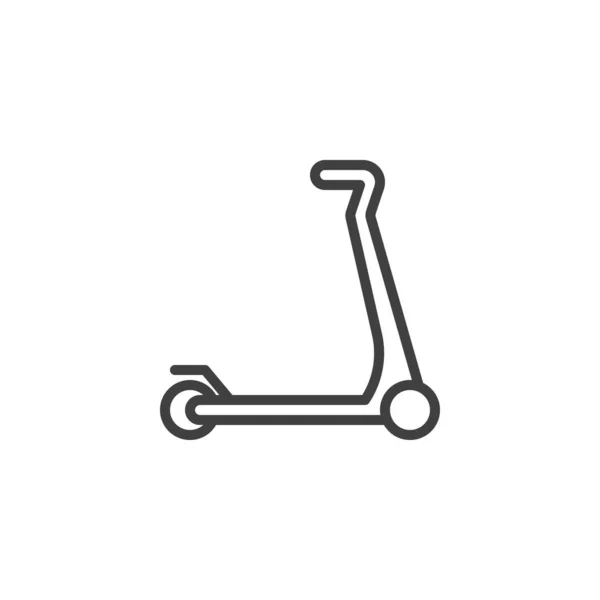 Elektrische scooter lijn pictogram — Stockvector