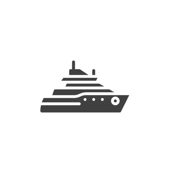 Kreuzfahrtschiff-Vektor-Symbol — Stockvektor