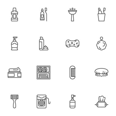 Kişisel Hijyen Çizgisi simgeleri ayarlandı