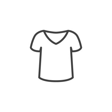 Tişört bluz çizgisi simgesi