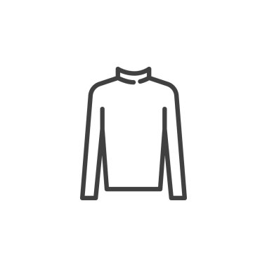 Balıkçı yaka kazak çizgisi simgesi