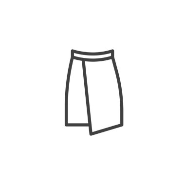 Etek çizgi simgesini sar