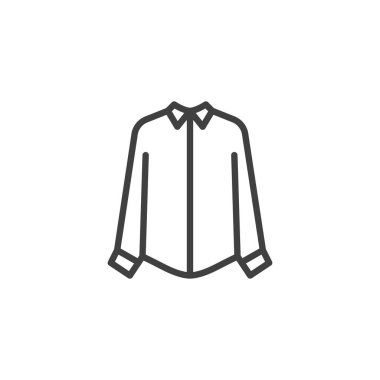 Kadın gömlek çizgisi simgesi