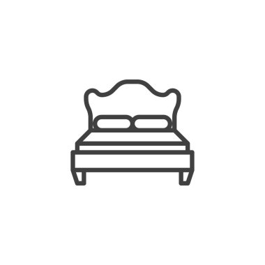 Çift yatak çizgisi simgesi