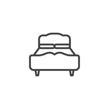 Çift yatak çizgisi simgesi