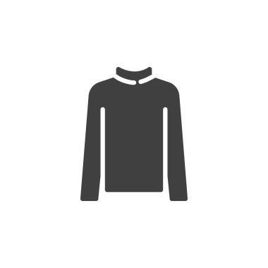 Balıkçı yaka kazak vektör simgesi