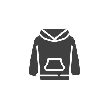 Kapüşonlu sweatshirt vektör simgesi