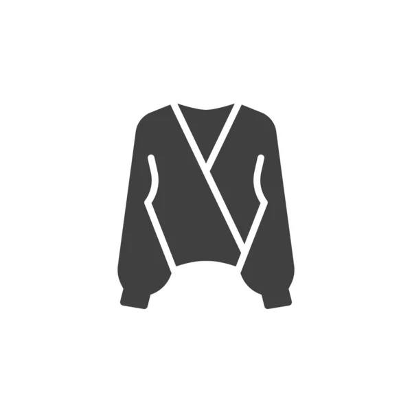 Mulher suéter vetor ícone —  Vetores de Stock