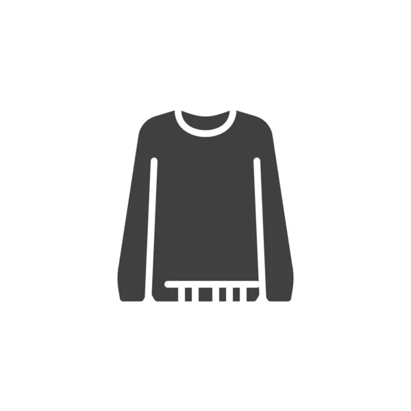 Sudadera de manga larga vector icono — Vector de stock