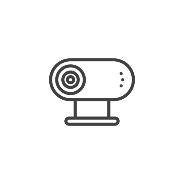 Web kamera çizgisi simgesi — Stok Vektör