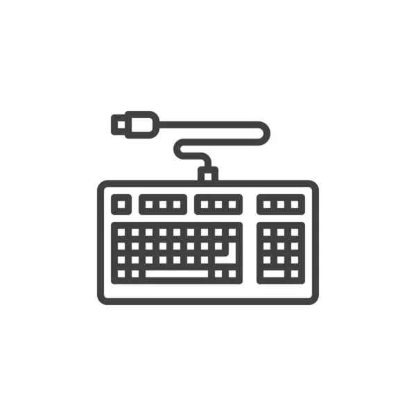 Symbolleiste für PC-Tastatur — Stockvektor