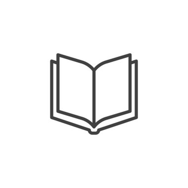 Boş kitap sayfaları satır simgesi